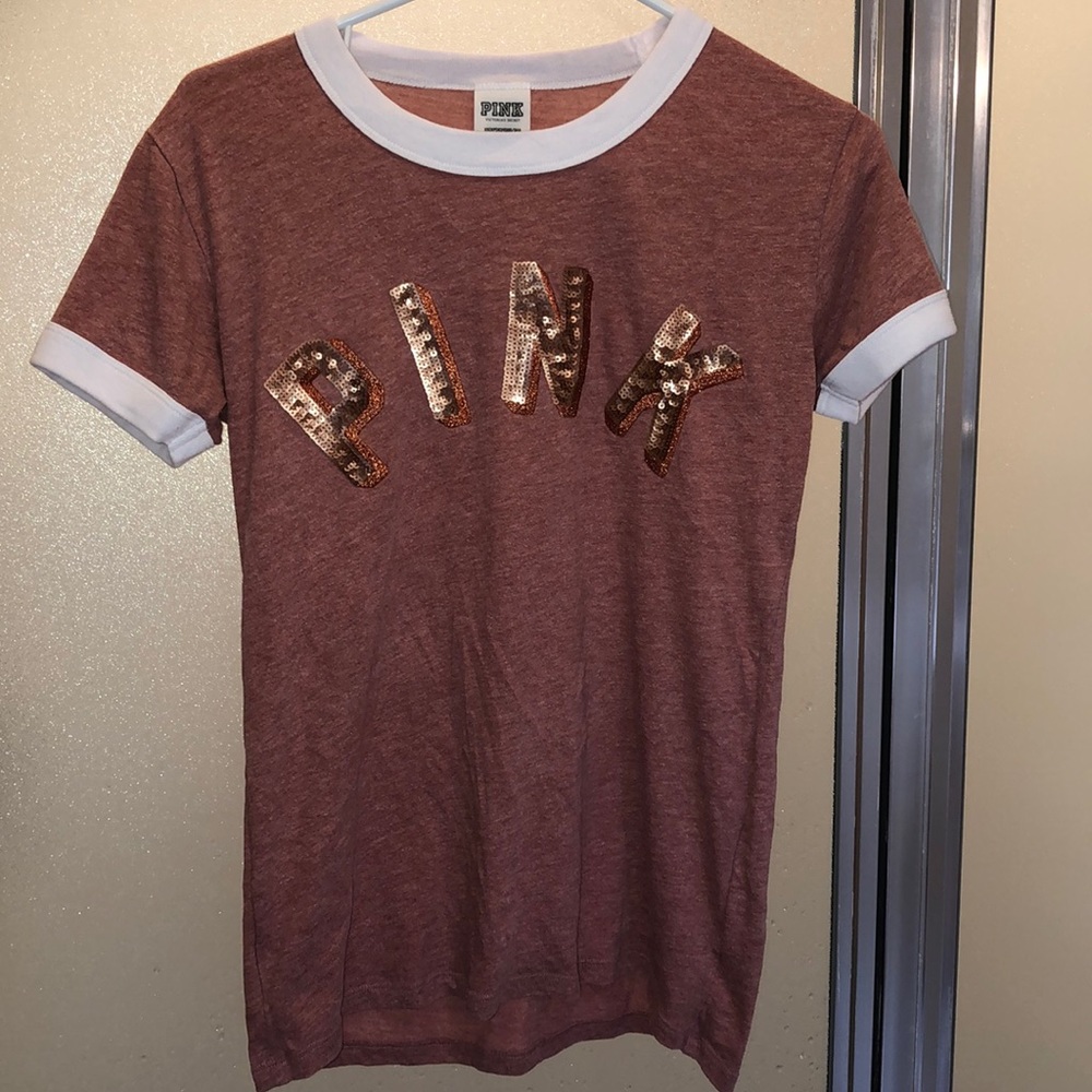 PINK logo tee